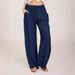 Breathable Linen-Cotton Wide Leg Pants - Elastic Waist Lounge Trousers For Yoga And Casual Wear Breathable Natural Blend_ecoleips.com