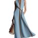 Women's Color Block Sleeveless Stand Collar Dress European American Style Cotton Linen Blend Available in 5 Colors_ecoleips.com