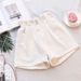 Women's Clothing High Waist Plus Size Women's Elastic Waist Denim Shorts Loose Fat Mm Slim All Match Curled Hem A Line Wide Leg Pants_ecoleips.com