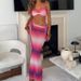 Women's 3-Piece Swimsuit Set Color Blocked Bikini High Waist Skirt Rope Detail Sexy And Stylish Swimwear for Beach Pool_ecoleips.com