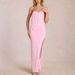 Elegant Bodycon Evening Dress With Thigh High Slit & Off-the-Shoulder Neckline - Solid Color Formal Gown For Parties And Special Occasions_ecoleips.com