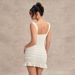 Voya New European And American Summer Dress: Fashionable, Sweet, Elegant, With Wavy Pattern, Tie-Neck, Strapless_ecoleips.com