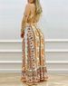 Women's Clothing Printed Sexy Backless Tie Elastic Temperament Elegant Cool Suspenders Female Long Skirt_ecoleips.com