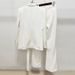 White Belted Suit Trousers Set Two Piece Celebrity Style_ecoleips.com