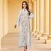 MT572 Women's Beaded Appliqué Dress Elegant Banquet Dress Cross Border Factory Direct Stock Muslim Fashion_ecoleips.com