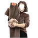 Thick Fleece-Lined Sweatpants For Women, Autumn And Winter New Thickened Lamb Wool Warm Pants, Loose Jogger Casual_ecoleips.com