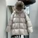 girl Girl Girl 2025 Jiangnan By Puff Downless 90 White Goose Thickened Down Puffer Jacket Women Hooded Mid-Length Ultra-Light_ecoleips.com