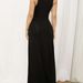 Women's Clothing New Long Dress Women's Sexy Deep V Strap Sleeveless Split Dress_ecoleips.com