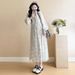 Autumn New Korean Fashion Chiffon Maternity Dress_ecoleips.com