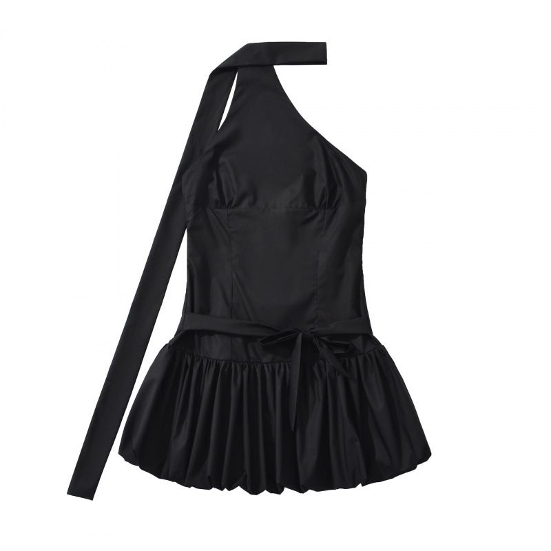 Women's Halter Neck Mini Skirt Fashion Trendy Clothing Thin Summer Casual Dress_ecoleips.com