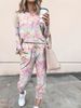 Women's Clothing 2024 spring autumn and winter printed casual long sleeved women's sports suit_ecoleips.com