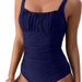 New European And American Sexy Women's Solid Color One Piece Bikini Swimsuit Hot Selling Swimsuit Bikini_ecoleips.com