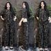 Southeast Asian American Retro Fashion Women's Summer Two-Piece Set Wide Leg Pants Short Sleeve Casual Suit with Letter Print_ecoleips.com