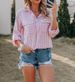 Aria Basics Aria Basics Cross-border European And American Foreign Trade Women's Clothing, New Spring-summer Linen-cotton Washed Striped_ecoleips.com