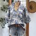 2025 European And American Independent Brand High-neck Mid-sleeve Shirt, Plus-size Artistic Oil Painting Striped_ecoleips.com