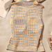 New Chinese-style Buttoned Knit Colorful Stripes, Women's Summer Outerwear, Dopamine-style, With Chest Pads, Short And_ecoleips.com