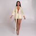 Women's Clothing Women's Striped Deep V Neck Dress Ribbed Full Iron Trendy Sexy Autumn Fashion For Formal Casual_ecoleips.com