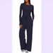 Women's Casual Two-Piece Set Long Sleeve T-Shirt & Pants Comfortable Outfit For Fall Winter Spring (Dark Blue, Black, Coffee, Light Gray, Slate Gray)_ecoleips.com