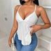 Women's Summer Sleeveless Knit Tank Top Cami for Beach Vacation Easy-Care Fabric Versatile Styling plus Size Clothes_ecoleips.com