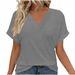 2025 Spring/Summer Independent Station European And American Foreign Trade New Women's Loose Plus Size V-Neck_ecoleips.com