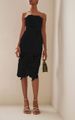 Women's Clothing Supply Tube Top Maple Leaf Lace Belt Slim Bandage Dress Small Dress Seaside_ecoleips.com