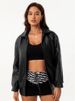 K Fashionable Loose Fitting Leather Jacket For Women, Long Sleeved Lapel Jacket_ecoleips.com