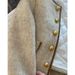 Women's Short Quilted Jacket – Chunky Knit Buttons, Cropped Length (Grey, Petite-Friendly, Lightweight Warmth)_ecoleips.com