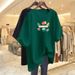 Women's Clothing Plus Size Short Sleeve T-Shirt Korean Style Loose Casual Fashionable Versatile Mid-Length Summer Wear For Youthful Look_ecoleips.com