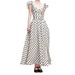 Advanced Wave Point Dress, Summer New Style, Niche, Gentle, Comfortable, Pleated, Waist Cinching, Slimming Temperament,_ecoleips.com