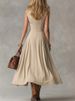 2026 Spring New French Temperament Elegant Muse Fan Slim Slim Slim Lapel Long Sleeveless Dress Women's Clothing_ecoleips.com