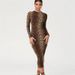 2025 Cross-Border Autumn Winter New Women's Fashion European And American Style Leopard Print Long Sleeve Sexy_ecoleips.com