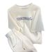 Women's Clothing Waffle T Shirt Shorts Loose Sports Casual Suit Two Piece Set_ecoleips.com