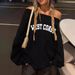 Women's Clothing Autumn And Winter New Letter Print Sweater Casual High Collar Solid Color Long Sleeve Women's Sweater_ecoleips.com