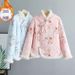 girl Fleece-Lined Thickened Winter National Small Jacket New Chinese Style Retro Women's Embroidered Button Cotton Coat_ecoleips.com