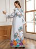 Muslim Ethnic Style Dress Hot Diamond Shiny Fashion Jalabiya Abaya Robe_ecoleips.com