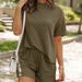 Women's Clothing Summer Leisure Fashion Striped New Round Neck Women's Clothing_ecoleips.com