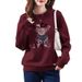 High-end Printed Sweatshirt For Women, Fleece-lined Thickened, New Autumn Winter Style, Casual And Stylish, Versatile_ecoleips.com