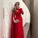 Spring Sexy Bodycon Evening Gown One Shoulder Women's Flowy Party Wear_ecoleips.com