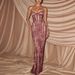 Women's Clothing Slim Fit Lace Party Dress INS American Style Tie Up Bustier Bodycon Long Dress For Adults_ecoleips.com