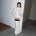 Women's Clothing Bodycon Knit Dress – High Neck Slim Fit Long Sleeve Dress For Women (Black, S-L)_ecoleips.com