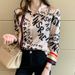 Women's Clothing Women's Long Sleeve Casual Top Letter Print Spring Summer Stylish Collared Shirt Long Sleeve For Formal & Casual_ecoleips.com