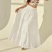 Women's Elegant Solid Color A-Line Long Skirt Hot Selling Fashionable Casual Wear for Vacation_ecoleips.com