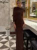 Hugcitar Elegant Solid Short Sleeve Irreguar Ruched Sexy Bodycon Maxi Prom Dress Summer Women Evening Party Clothes Birthday_ecoleips.com