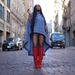 Women's Fashion Loose Cape Shirt LD2458 European American Style Button down Batwing Swallowtail Denim Jacket Short Front Long Back_ecoleips.com