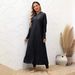 Women's Clothing Full Coverage Diving Surfing Conservative Swimsuit Three Piece Black Sunscreen Long Sleeved Split Swimsuit_ecoleips.com