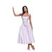 Women's Sexy Sweet Plaid Halter Tie Belt Smocked Maxi Dress – Casual Summer Gown 2026_ecoleips.com