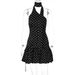 European American Style Women's Dress French Chic Street Style Backless Design Polka Dot Waist Cinching with Ribbons New Arrivals 2026_ecoleips.com