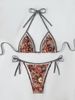 Aria Basics 2025 Printed Trimmed Bikini European And American Style Sexy Two-Piece Swimsuit Set For Women Sporty Fashion_ecoleips.com