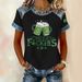Women's Waffle Print Short Sleeve T-Shirt 3D Digital Print Loose Fit round Neck Casual Tee for Streetwear And Travel_ecoleips.com