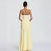 Summer Elegant Women's Dress Style Solid Color Sleeveless Waist Cinching Cross Border Fashionable Suspender Gown_ecoleips.com